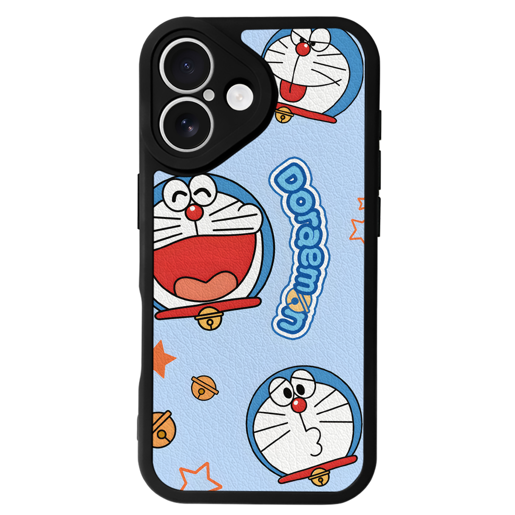 （画像用） ドラえもん Doraemon 【iPhone 16シリーズ対応】シリコンスマホケース（レザー調） 材質：シリコン